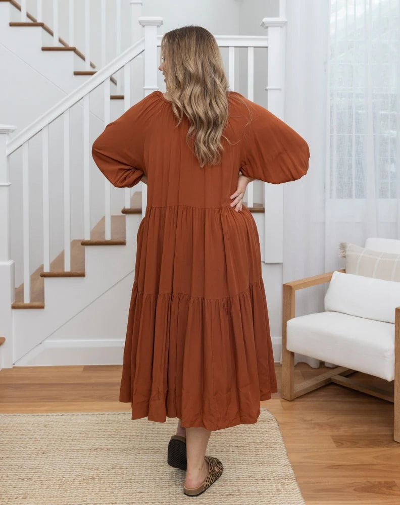 Zoe Dress - Tan