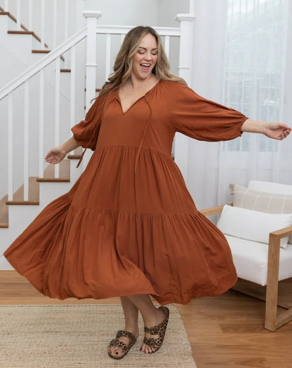Zoe Dress - Tan